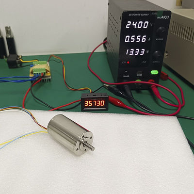 30mm موتور BLDC بدون هسته 448.9W 162.6N.m 26349RPM 24V 48V